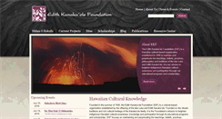 Desktop Screenshot of edithkanakaolefoundation.org